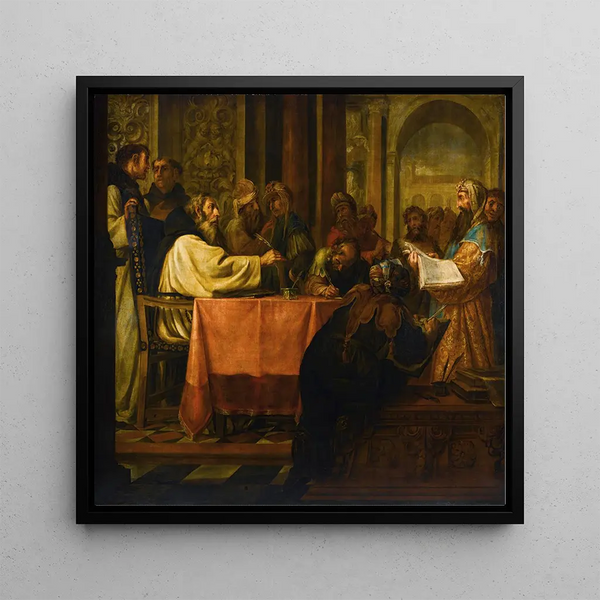 Juan de Valds Leal - The Disputation Of Saint Jerome.webp