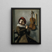 Junge, der Flöte spielt - Judith Leyster — gerahmtes Bild an der Wand