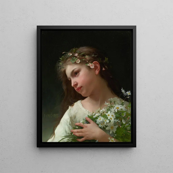 JulesCyrille Cav - Girl with a bouquet of daisies.webp