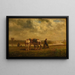 Chevaux de halage - Jules-Jacques Veyrassat — gerahmtes Bild an der Wand