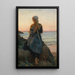 Bergère de Douarnenez - Jules Breton — gerahmtes Bild an der Wand