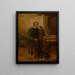 Zufriedenheit - Jules Breton — gerahmtes Bild an der Wand
