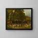 Abfahrt zur Jagd - Jules Didier — gerahmtes Bild an der Wand