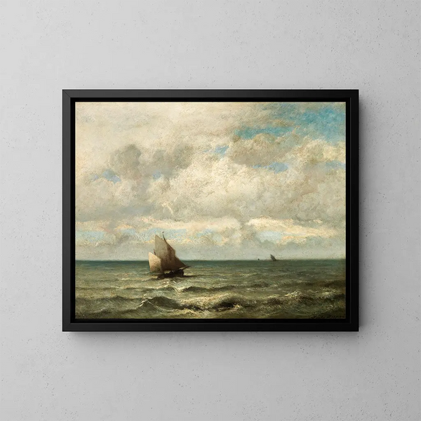 Ein Meereslandschaft - Jules Dupré — gerahmtes Bild an der Wand