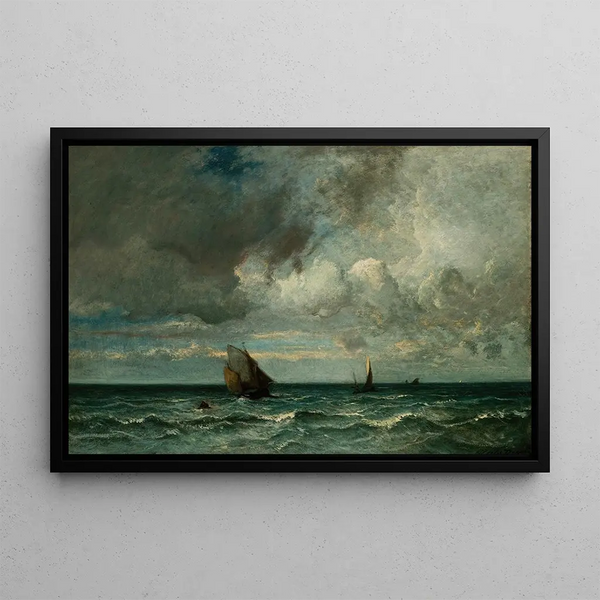 Jules Dupr - Barks Fleeing Before the Storm.webp
