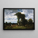 Landschaft mit Vieh im Limousin - Jules Dupré — gerahmtes Bild an der Wand