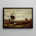 Die Windmühlen - Jules Dupré — gerahmtes Bild an der Wand