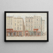 Rue Beaubourg Nr. 22, 28, 3. Arrondissement - Jules Gaildrau — gerahmtes Bild an der Wand