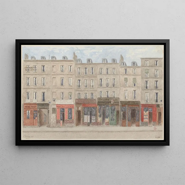 Rue Beaubourg n°30 36 3. Arrondissement - Jules Gaildrau — gerahmtes Bild an der Wand