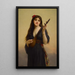 Frau, die Laute spielt - Jules Joseph Lefebvre — gerahmtes Bild an der Wand