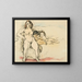 Frauen und Kinder - Jules Pascin — gerahmtes Bild an der Wand