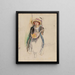 Mädchen mit Mandoline - Jules Pascin — gerahmtes Bild an der Wand