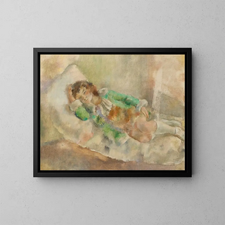 La Petite Actrice - Jules Pascin — gerahmtes Bild an der Wand