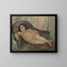Le Modèle à la chemise rose - Jules Pascin — gerahmtes Bild an der Wand