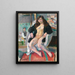 Der Maler und sein Modell - Jules Pascin — gerahmtes Bild an der Wand