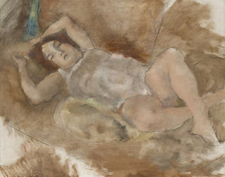 Nackt liegend - Jules Pascin — Ansicht des Kunstwerks