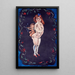 Nackt und Cupido - Jules Pascin — gerahmtes Bild an der Wand
