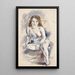 Nackt - Jules Pascin — gerahmtes Bild an der Wand