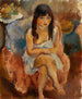 sitzende Figur Junge Frau sitzend - Jules Pascin — Ansicht des Kunstwerks