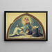 Die Jungfrau mit dem Kind Jesus, präsentiert vor dem heiligen Vincent de Paul - Jules Richomme — gerahmtes Bild an der Wand