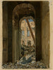 Die Trümmer des Rathaus im Juni 1871 - Jules Richomme — Ansicht des Kunstwerks