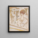 Gesicht blass mit roten Haaren - Jules Schmalzigaug — gerahmtes Bild an der Wand
