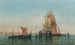 Venedig Handelsschiffe in der Lagune - Jules Vernier — Ansicht des Kunstwerks