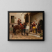 Ankunft des Boten - Jules Worms — gerahmtes Bild an der Wand