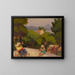Familienszene in Saint-Tropez - Jules Émile Zingg — gerahmtes Bild an der Wand