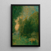Pan und der Wolf - Julian Alden Weir — gerahmtes Bild an der Wand