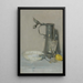 Stillleben mit Flasche, Glas und Schüssel - Julian Alden Weir — gerahmtes Bild an der Wand