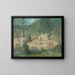 Die Konstruktion des Damms - Julian Alden Weir — gerahmtes Bild an der Wand
