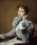 Le corsage gris - Julian Alden Weir — Ansicht des Kunstwerks