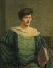 Frau liest - Julian Alden Weir — Ansicht des Kunstwerks