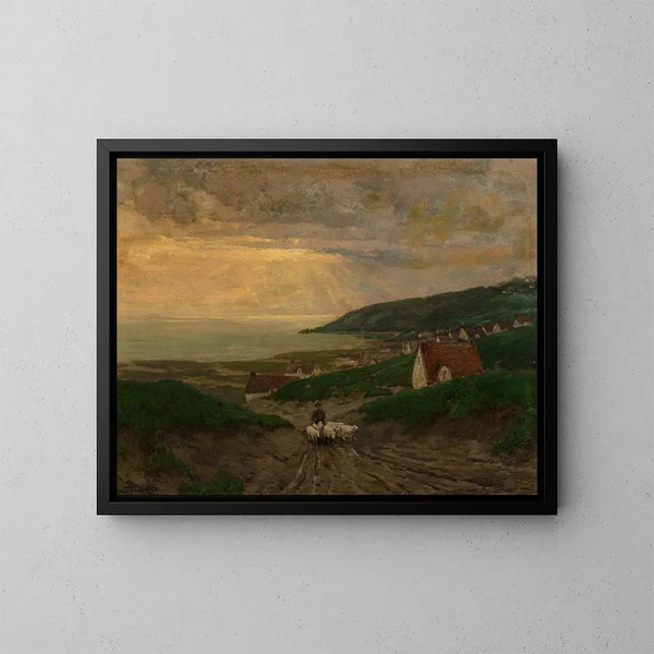 Frühmorgen-Gemälde - Julian Onderdonk — gerahmtes Bild an der Wand