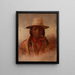 Sitting Bull - Julian Scott — gerahmtes Bild an der Wand