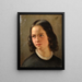 Selbstporträt - Julie Wilhelmine Hagen-Schwarz — gerahmtes Bild an der Wand