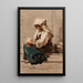 Frau Italienerin - Julie Wilhelmine Hagen-Schwarz — gerahmtes Bild an der Wand