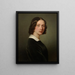 Portrait Marie Berger Lattner Keller - Julie Wilhelmine Hagen-Schwarz — gerahmtes Bild an der Wand