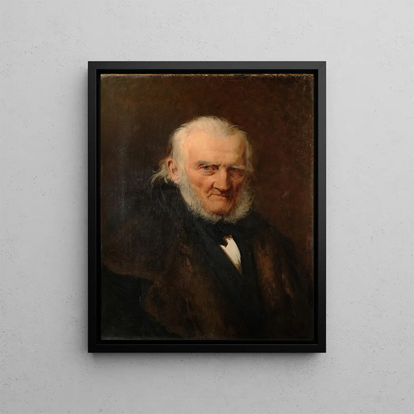 Portrait des Künstlers August Hagen - Julie Wilhelmine Hagen-Schwarz — gerahmtes Bild an der Wand