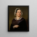 Portrait von Frau Paumgarten - Julie Wilhelmine Hagen-Schwarz — gerahmtes Bild an der Wand