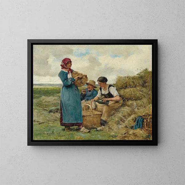 L'heure du déjeuner - Julien Dupré — gerahmtes Bild an der Wand