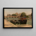 Le Pont-Neuf vu du quai du Louvre - Julien Hippolyte Flandrin — gerahmtes Bild an der Wand