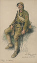 Portrait eines französischen Soldaten aus dem Ersten Weltkrieg - Julien Le Blant — Ansicht des Kunstwerks