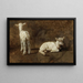 Studie von zwei Lämmern - Juliette Peyrol-Bonheur — gerahmtes Bild an der Wand