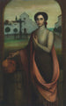 Junge Frau bei einem Brunnen - Julio Romero de Torres — Ansicht des Kunstwerks