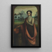 Junge Frau bei einem Brunnen - Julio Romero de Torres — gerahmtes Bild an der Wand