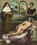 Die beiden Wege - Julio Romero de Torres — Ansicht des Kunstwerks