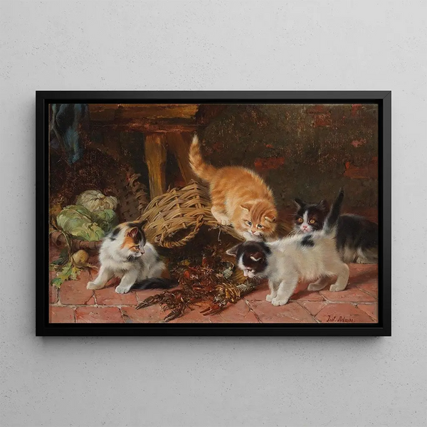 Julius Adam the elder - Ktzchen und Flusskrebse.webp