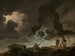 Eine Sturmfront hinter der Isle of Wight - Julius Caesar Ibbetson — Ansicht des Kunstwerks